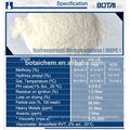 hydroxypropyl Methylcellulose HPMC Hemc pour l&#39;adhésif de tuile de construction / mastic de mur